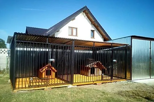 Kojec dla psa podówjny kojce dla psów,klatka podłoga drewniana, Śląskie, Kłobuck