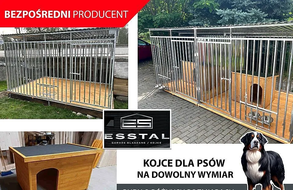 125 Kojec dla Psa 4x2 , Kojce | dowolne rozmiary | OCYNK | - ESSTAL, Małopolskie, Limanowa