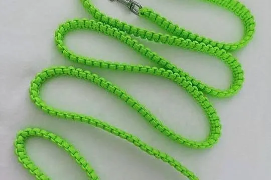 Smycz spacerowa pleciona handmade paracord