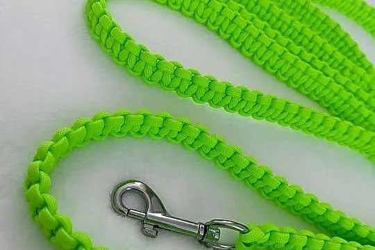 Smycz spacerowa pleciona handmade paracord, Podkarpackie, Jawornik Polski
