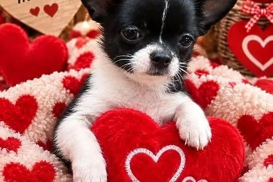 CHIHUAHUA suczka czarno/biała