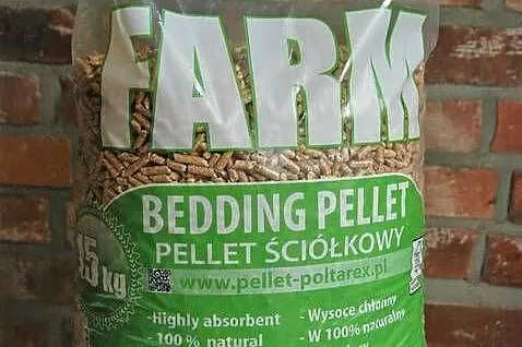 Pelet. Pellet żwirek Farm dla zwierząt. Worek 15 kg, Zachodniopomorskie, Ińsko