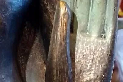 BUDDA Z ZYWICY CIEZKA 118CM WYSOKA BRAK LEWEGO BARKU, Wielkopolskie, Poznań