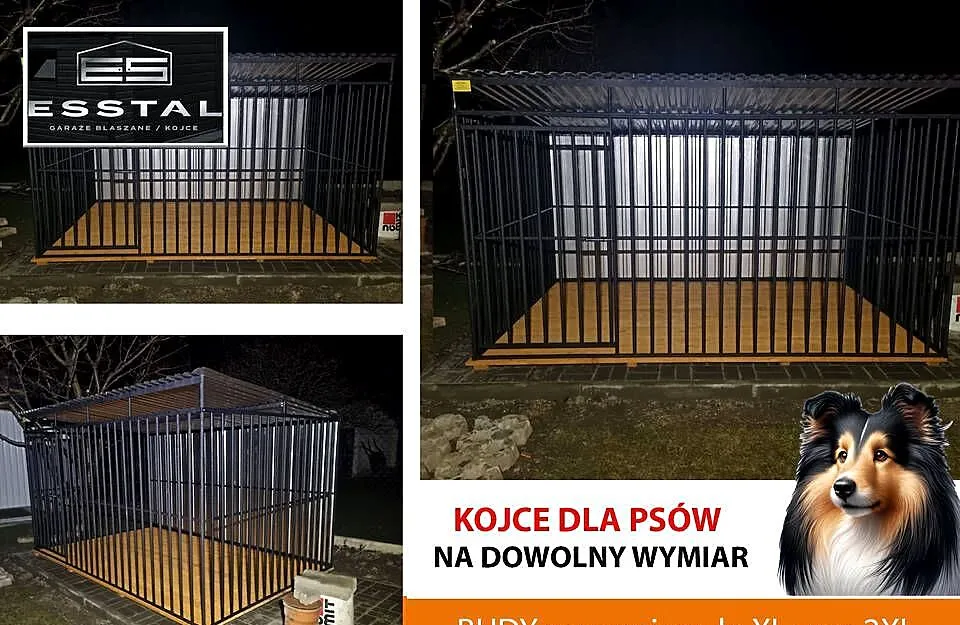 A180 Kojec dla Psa 3x2 - |TYLNA ŚCIANA ZABUDOWANA ocynk | Kojce | - ESSTAL, Kujawsko-pomorskie, Mogilno