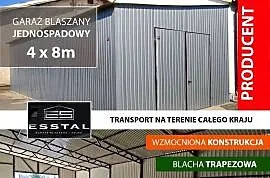 042A POPIELATY Garaż Blaszany | MAGAZYN ROLNICZY | Wiaty , Hale | - ESSTAL