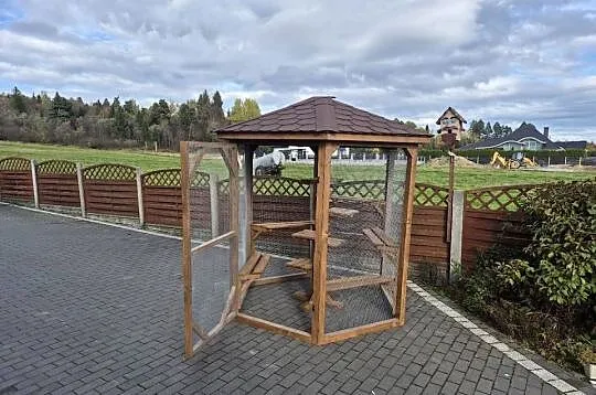 Woliera dla kotów szesciokatna, Małopolskie, Jordanów