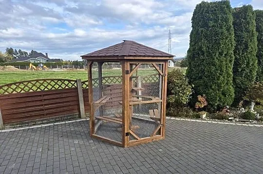 Woliera dla kotów szesciokatna, Małopolskie, Jordanów