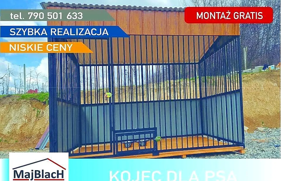 Typowy Kojec dla Psa - Producent | Różne Wymiary – Maj-Blach, Warmińsko-mazurskie, Szczytno