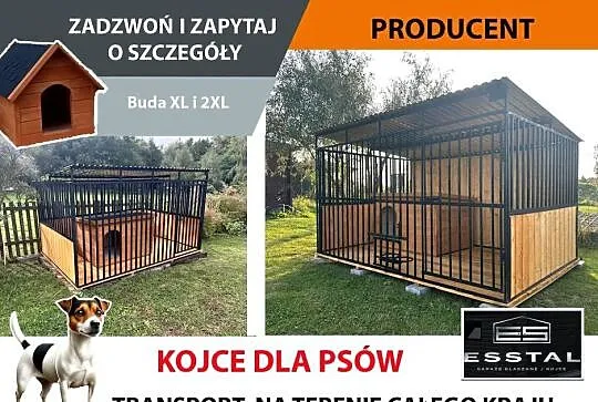 Kojec dla Psa , KOJCE dla Psów , Zadaszenie - ESSTAL-