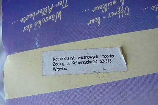 Adori kotnik dla ryb akwariowych, Pomorskie, Pruszcz Gdański