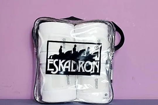 Jak nowe Eskadron owijki polarowe białe - Full - 4 sztuki w opakowaniu
