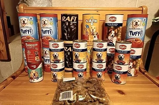 Zestaw karma mokra PUFFI, RAFI, TAK! dla psa + GRATIS!, Śląskie, Szczyrk
