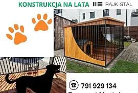 Kojec dla Psa Psów 3x2 3x3 3x4 Miski Podłoga Buda