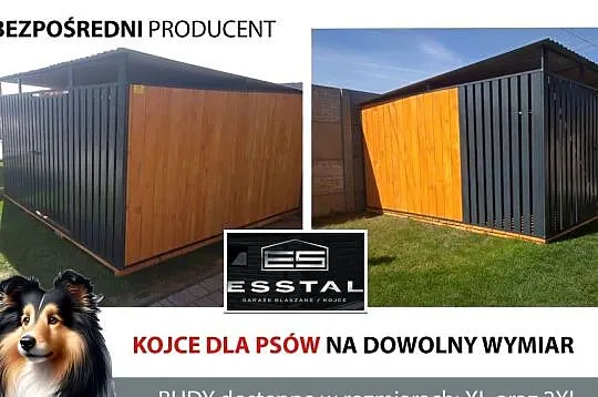 Kojec dla Psa , KOJCE dla Psów ,Dowolne Rozmiary , Dodatki - ESSTAL-