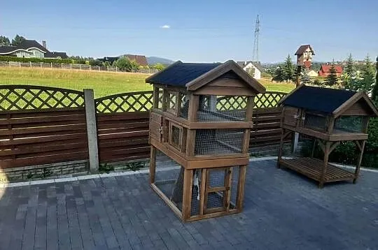 Buda dla kota z wolierą, Małopolskie, Jordanów
