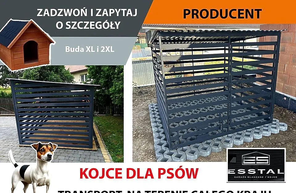 KOJCE DLA PSÓW - KOJEC DLA PSA | dowolne rozmiary | 2x2 | -ESSTAL, Zachodniopomorskie, Stargard