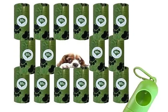 Worki na psie odchody BIO biodegradowalne + etui gratis
