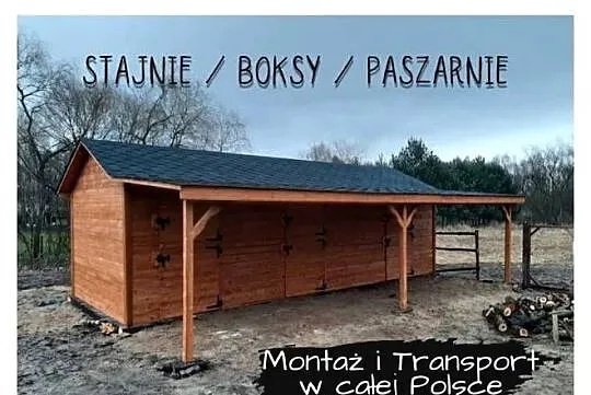 Stajnia dla konia drewniana Boksy dla koni