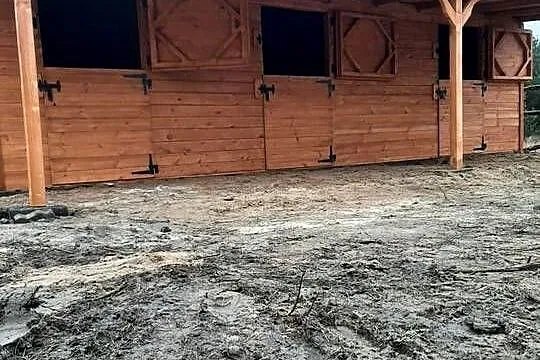 Stajnia dla konia drewniana Boksy dla koni, Łódzkie, Łódź