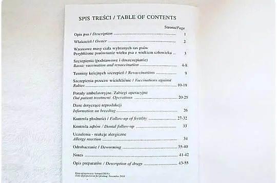 Książeczka Zdrowia Psa Biowet Puławy Owczarek Niemiecki Nowa, Lubuskie, Lubsko