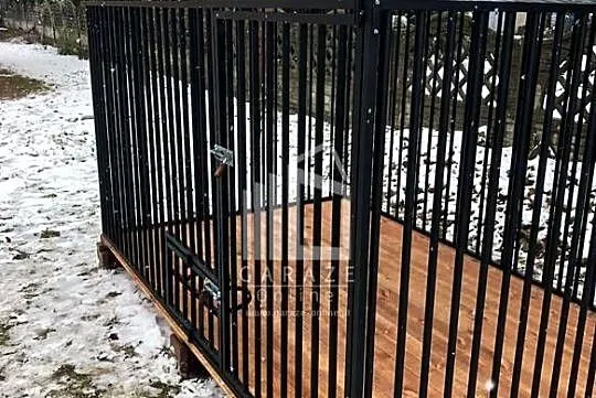 Kojec dla Psów 3x2m Drewniana podłoga - Uchwyt na miski ID601, Wielkopolskie, Chodzież