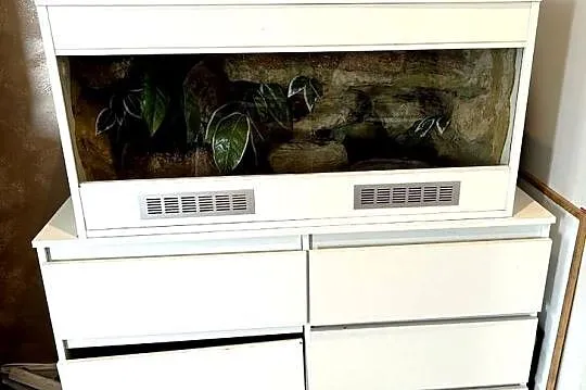 TERRARIUM 100x50x50 Żółw Jaszczurka Gekon Agama Legwan Wyposażenie Szafka