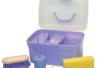 Kerbl Mini zestaw do pielęgnacji koni, 8 przyrządów, fioletowy, (sku416021), Mazowieckie, Warszawa