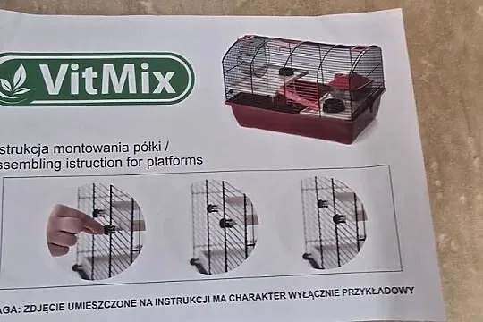 Klatka dla gryzonia z wyposażeniem, Mazowieckie, Warszawa