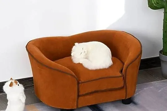 Sofa dla psa lub kota legowisko mata pluszowy brązowy, Małopolskie, Brzesko