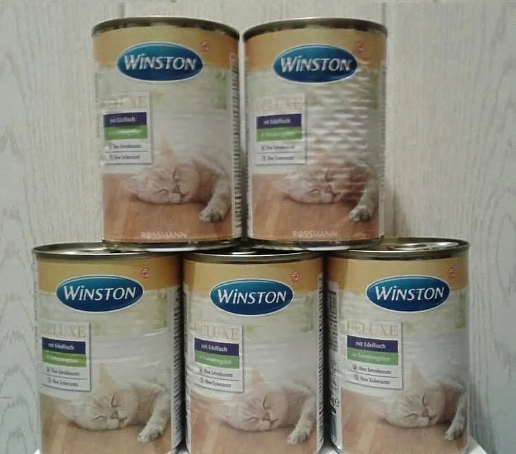 Winston Deluxe Karma Z RYBĄ dla kotów BEZ ZBÓŻ CUKRU 5x400g, Opolskie, Strzelce Opolskie