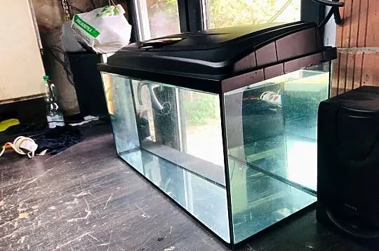 Akwarium 112 L z pokrywą i Led, Łódzkie, Justynów