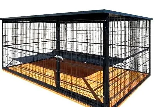 Solidny kojec dla psa 3x2m profil 40x40, dach blacha trapez, panel ogrodz.