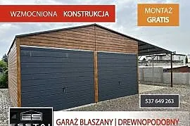 C13 Garaż Blaszany 8x5m, Blaszak , Garaże Blaszane , Wiata , Hala - ESSTAL