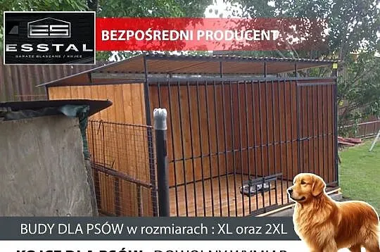 Kojec dla Psa , KOJCE dla Psów ,Klatka , Box , Zadaszenie  - ESSTAL
