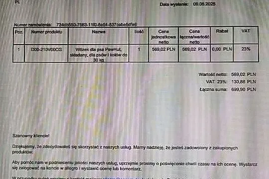 Wózek dla psa sprzedam