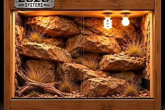 Terrarium pustynne dla żółwia greckiego gekona lamparciego
