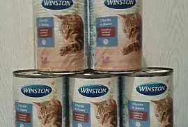 Winston Karma dla kotów bez cukru z WOŁOWINĄ puszka 5 x 400g