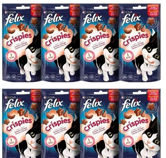 Przysmak felix crispies pstrag losos dla kota, Wielkopolskie, Młyniska