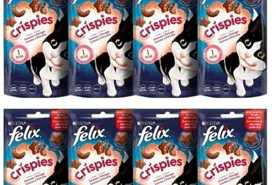 Przysmak felix crispies pstrag losos dla kota, Wielkopolskie, Młyniska