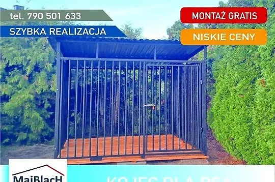 Kojec dla Psa - Montaż - Tanie Ładne Kojce - Cała Polska - Maj-Blach