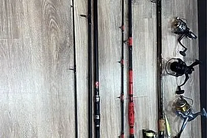 Wędkarski Zestaw wędek i kołowrotków tylko dziś taka cena do 17, Wielkopolskie, Kotlin
