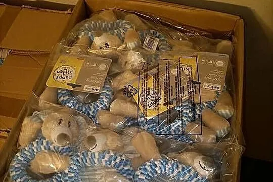 Zabawki dla psów i kotów miski akcesoria dla zwierząt PAKIET, Wielkopolskie, Lusówko