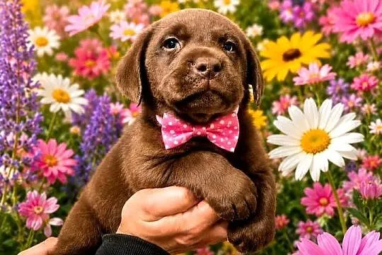 Labrador Retriever Czekoladka wspaniałej budowy po ojcu pochodzenia FCI, Świętokrzyskie, Kielce