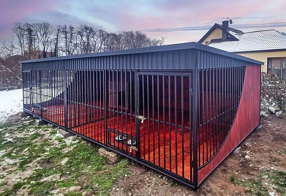 Kojec dla dwóch psów 6x3m | Red | Pełen zestaw Premium RAJK-STAL, Świętokrzyskie, Kielce