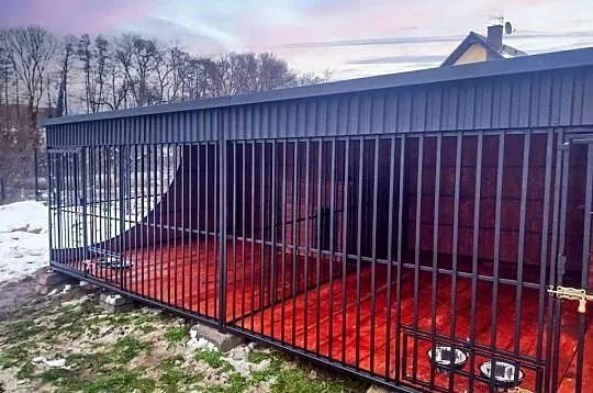 Kojec dla dwóch psów 6x3m | Red | Pełen zestaw Premium RAJK-STAL, Świętokrzyskie, Kielce