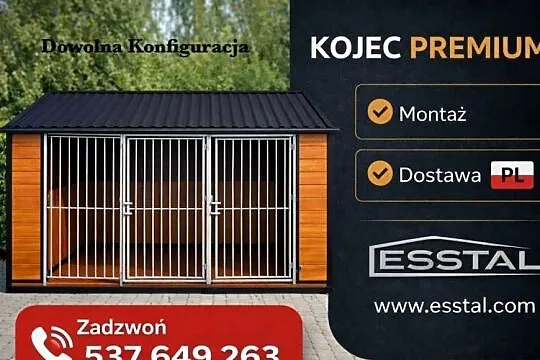 Kojec dla Psa na Wymiar , KOJCE dla Psów - ESSTAL-, Mazowieckie, Mińsk Mazowiecki