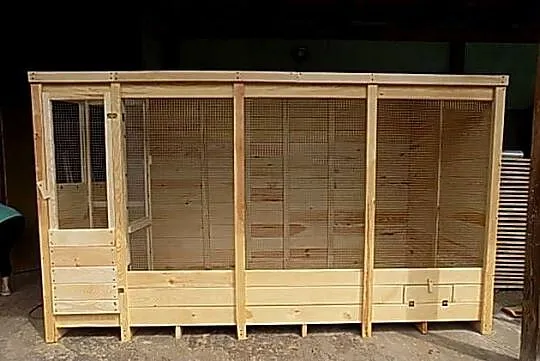 woliera dla ptaków 3,5m x 1,5m x 2m wys papugi faliste, nimfy, zeberki