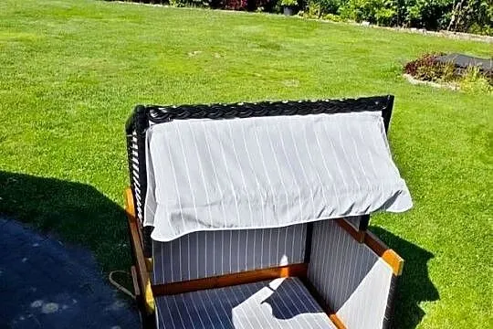 Odjazdowe legowisko dla psa lub kota kosz-domek plażowy, Dolnośląskie, Legnica