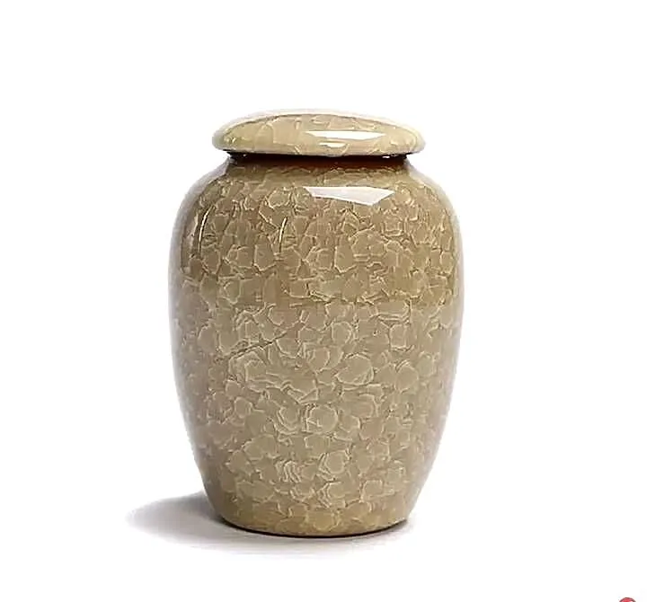 Urna na prochy psa kota zwierząt kremację ceramiczna żółta, Podkarpackie, Rzeszów