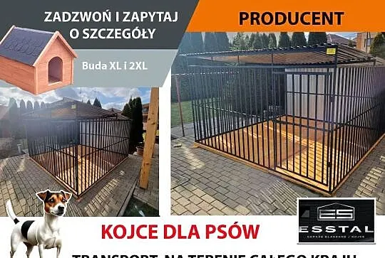 Kojec dla Psa , KOJCE dla Psów ,Dowolne Rozmiary  - ESSTAL-